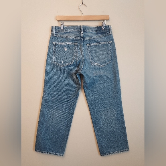 AMO Billie High Rise Cropped Denim Jean Jeans Size 27 - Picture 6 of 12